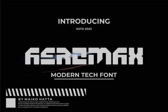 Aeromax: A Bold, Modern Display Font for Digital Branding