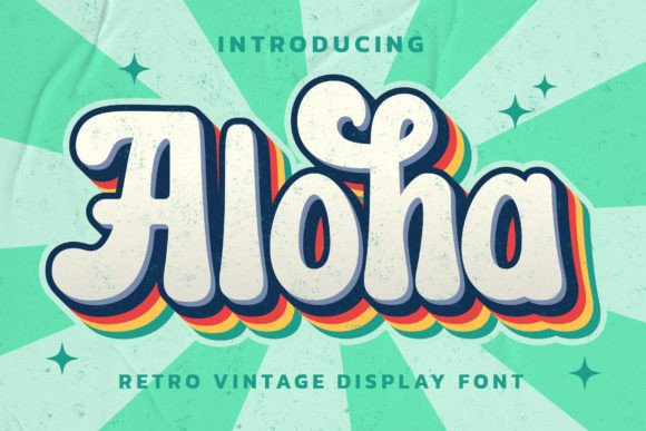 Aloha Display: A Vintage-Inspired Typeface for Digital Charm