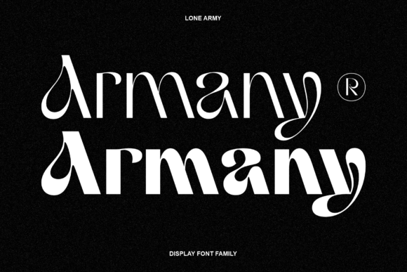 Armany: A Modern Display Font That Elevates Small Business Branding