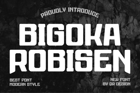 Bigoka Robisen: A Bold Display Font That Builds Brand Trust