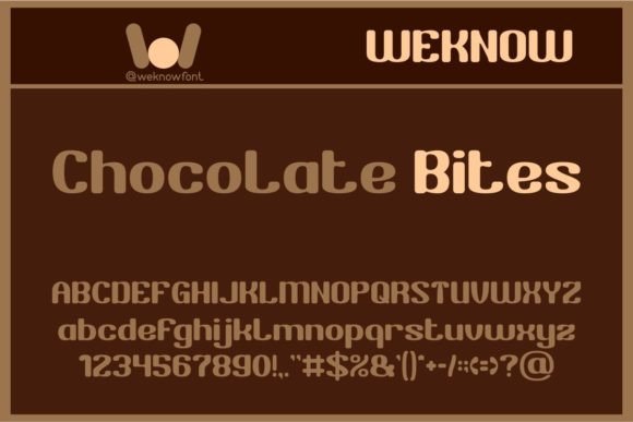 Chocolate Bites: A Display Font That Adds Warmth and Polish to Your Brand