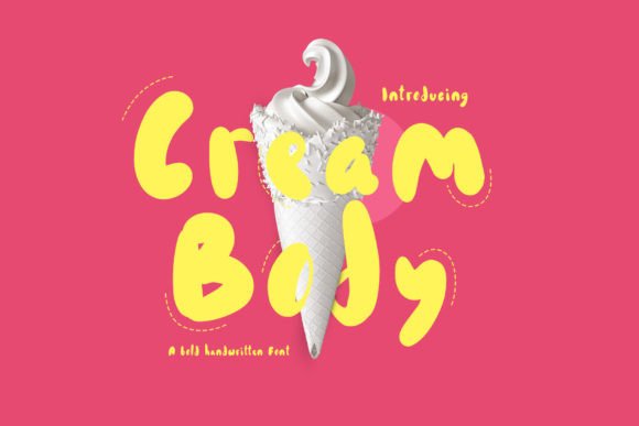 Cream Body: A Refreshing Display Font for Digital Brands
