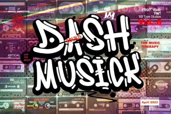 Dash Musick: A Graffiti Display Font That Pops on Modern Websites