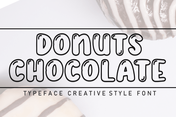 Donuts Chocolate: A Friendly Handwritten Display Font for Campaign Warmth