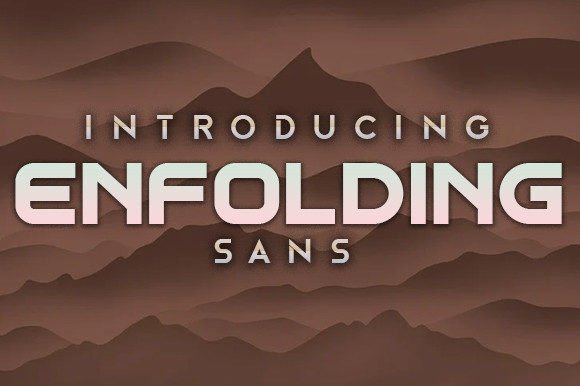 Enfolding: A Display Typeface That Holds Space With Quiet Confidence