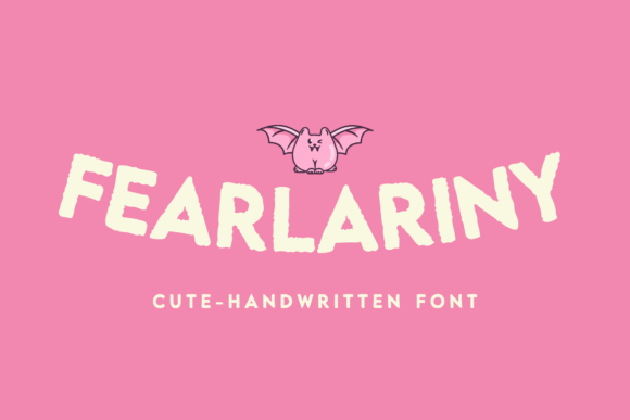 Fearlariny: A Playful Handwritten Display Font for Digital Charm