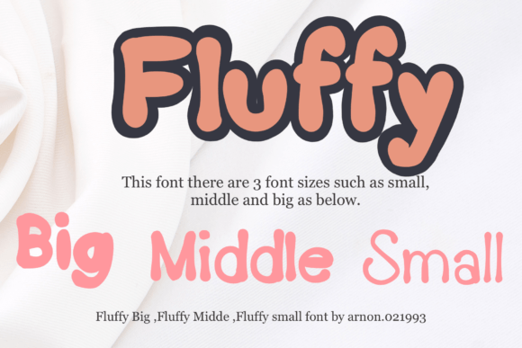 Fluffy: A Playful Display Font for Editorial Charm