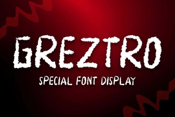 Greztro: A Handwritten Display Font That Feels Like Your Best Craft Idea