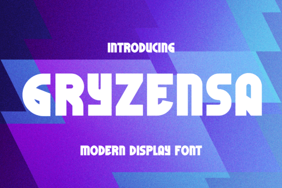 Gryzensa: A Refined Display Font for Digital Branding