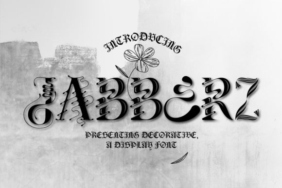 Jabberz Display: A Bold, Art-Deco Typeface for Handmade Creators