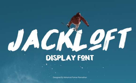 Jackloft: A Bold Display Font That Stops Scrollers