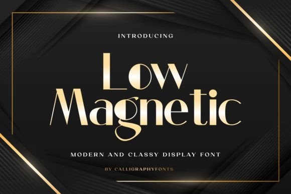 Low Magnetic: A Display Font That Makes Your Headlines Instantly Legible