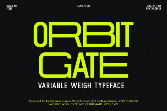 Orbit Gate: A Display Font That Actually Fits Real Branding Work