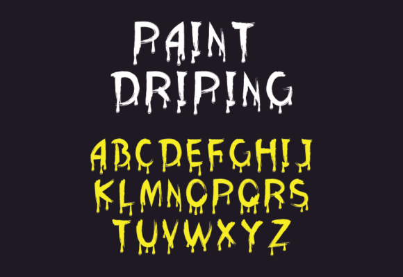 Paint Driping: A Spooky Display Font That Sells