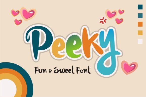 Peeky: A Playful Display Font That Grabs Attention—Strategically
