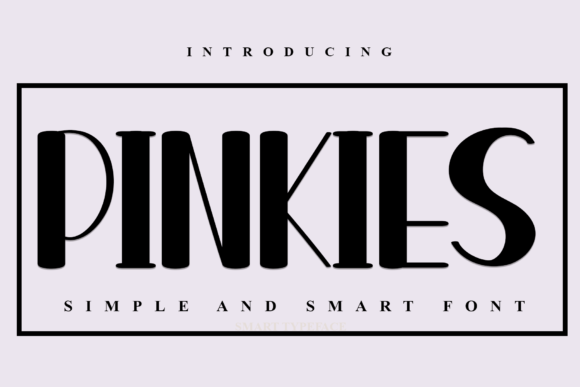 Pinkies: A Chic Display Font for Editorial Charm