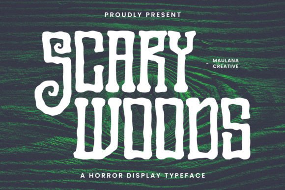 Scary Woods: A Distinctive Display Font for Editorial Impact