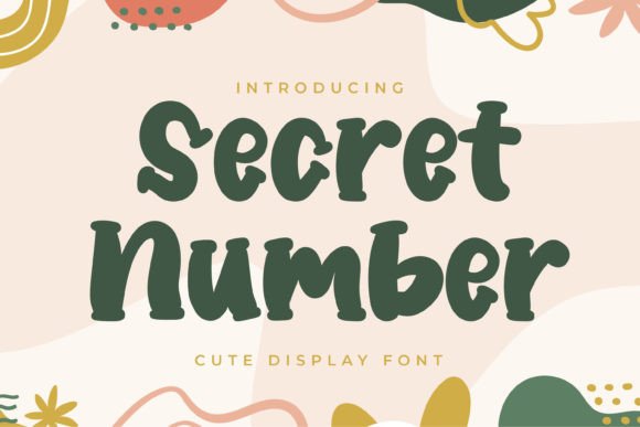 Secret Number: A Playful Display Font for Digital Brands