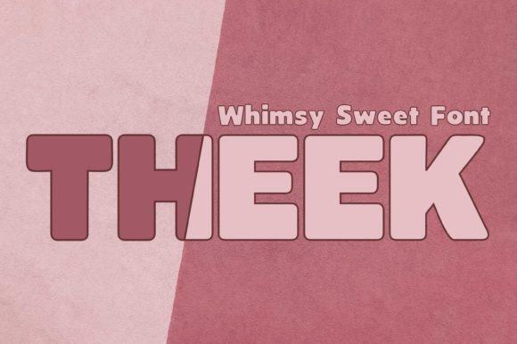 Theek: A Display Font That Makes Handmade Details Shine