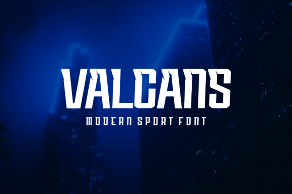 Valcans: A Bold Modern Display Font for Digital Branding