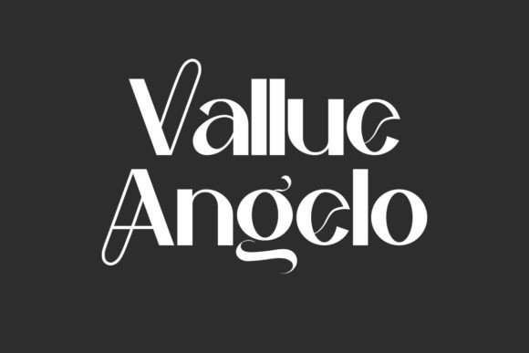 Vallue Angelo: A Display Font That Elevates Real Small Business Branding